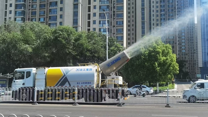 pp电子多功能抑尘车，助力家乡徐州环境，更“净”一步！