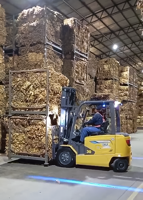 pp电子鲲鹏电动叉车：烟草运输的安全高效新选择