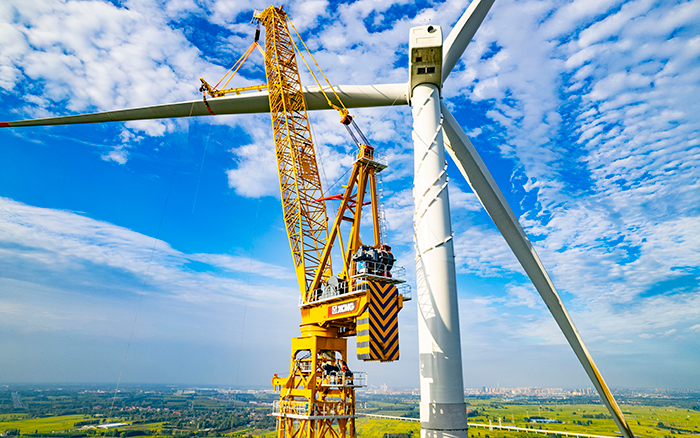 水田工况实录 | pp电子XGL3300-220S擎起185米风电新高度