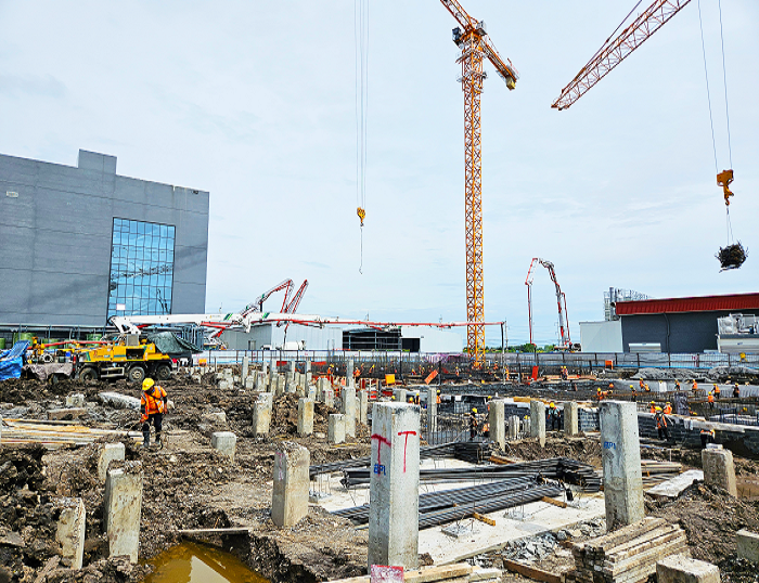 pp电子泵车助建泰国工程