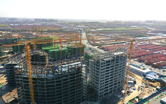 坐标青岛 pp电子塔机响应号召展风采